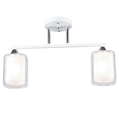 Люстра потолочная Victoria Lighting 2x60 Вт E27 белый Elision/PL2 white