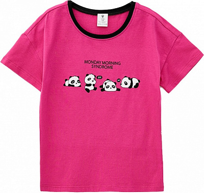 Футболка для дівчаток Роза р.158 фуксія 2102122