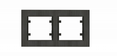 Рамка двойная Makel Karea Line горизонтальная дымчатый 86280702