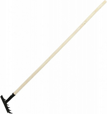 Грабли зубчатые с ручкой 1