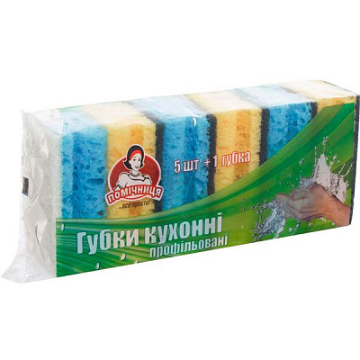 Губка Помічниця для кухни 6 шт.