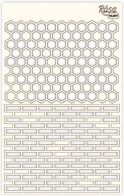 Чіпборд для скрапбукінгу фоновий Абстракція 1 12,6х20 см 94232046 Rosa Talent