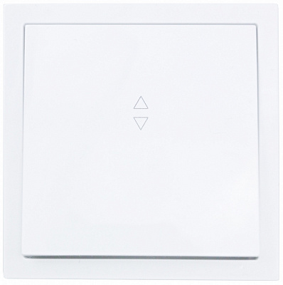 Механізм вимикача прохідний одноклавішний HausMark Juna без підсвітки білий