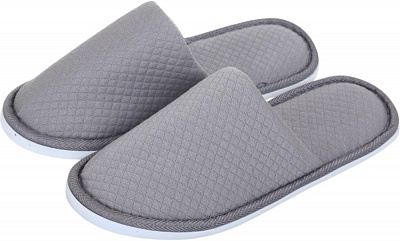 Капці готельні жіночі віскоза/поліестер р.38/39 сірий