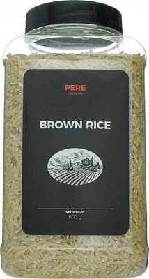 Рис TM Pere нешлифованный Brown 800 г 
