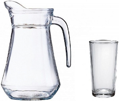 Графин Salsa 1 л + 6 стаканів 230 мл UP! (Underprice)