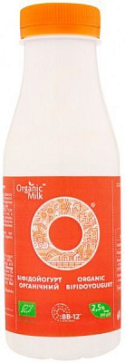 Біфідойогурт Organic Milk жирний питний органічний 2,5% 300г (4820178810807)