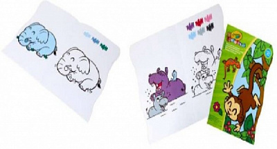 Раскраска «Crayola Mini Kids Джунгли 16 ст.» 225-253-314-501-9