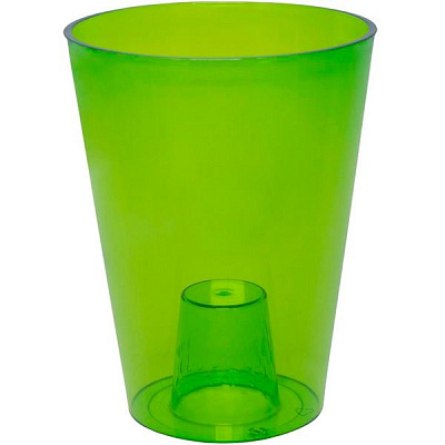 Кашпо пластиковое Lamela Лилия круглый 2,8л зеленый (379) 