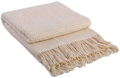 Плед Рогожка 200x220 см в ассортименте Vladi