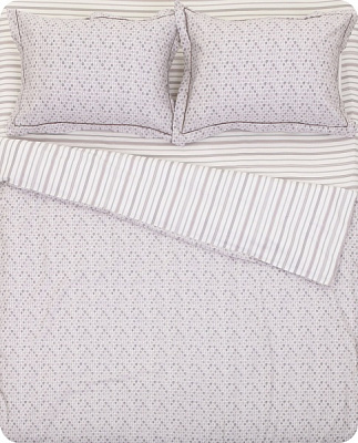 Комплект постельного белья Douro 2 серый с принтом Lameirinho 