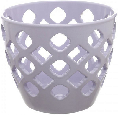 Горщик керамічний Ceramika-design ВК-18 ажур круглий 1л капучино