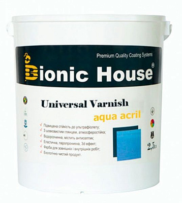 Лак мебельный Bionic House мат 2,5 л 2,5кг