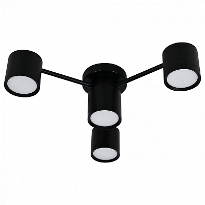 Люстра стельова ULLATUS LIV GX53 CL-3+1 BK 4xGX53 чорний