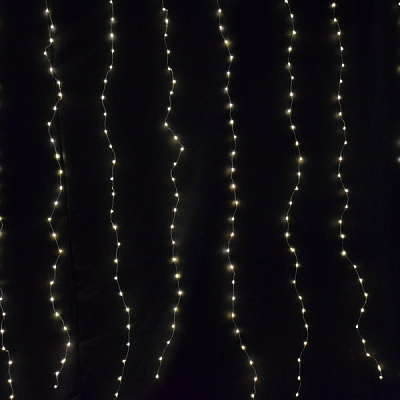 Электрогирлянда-штора SHLigts Водопад (CLLDM400WW-C-USB-RC) встроенный светодиод (LED) 400 ламп 1,5 м 