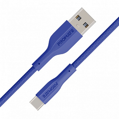 Кабель Promate xCord-AC USB-A to USB-C 2А 1 м 1 м темно-синий (xcord-ac.navy) 