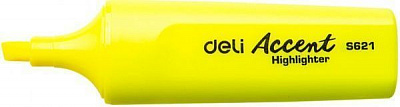 Маркер текстовый Deli Accent 5 мм 621ES желтый 