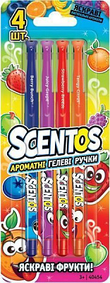Набор ручек гелевых Scentos Яркие фрукты 40454