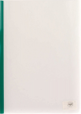 Папка с прижимом А4 пластиковая 65 листов зеленый UP! (Underprice)