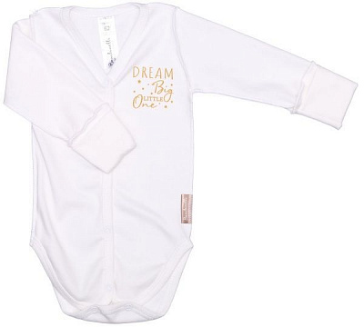 Боді дитяче унісекс Bambinelli Dream Big Б304-2 р.56 молочний