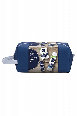 Набор для мужчин Nivea MEN SENSITIVE CARE 2024 с косметичкой
