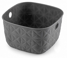 Кошик для зберігання Curver 258722 темно-сірий Softex XS 3 л 111x194x194 мм