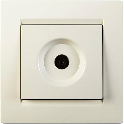 Розетка TV проходная UP! (Underprice) One крем 706-0303-129