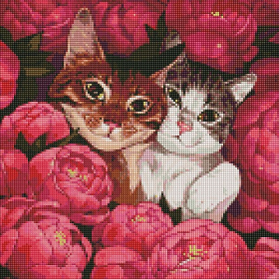 Алмазная мозаика Пушистые друзья Идейка 