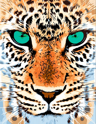 Картина за номерами Хижак 35x45 см Rosa Start