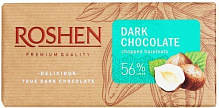 Шоколад Roshen черный с измельченными лесными орехами 90 г