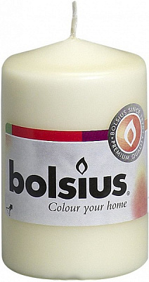 Свічка кремова 8х5 см Bolsius