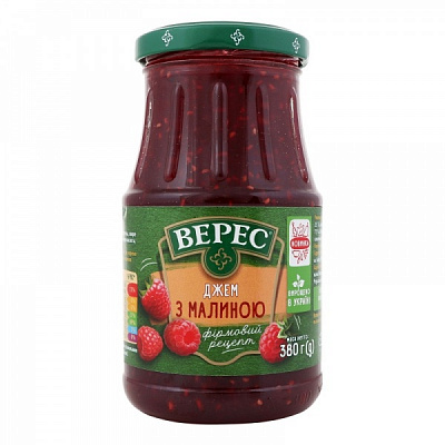 Джем Верес с малиной 380 г