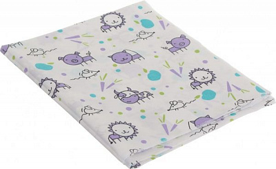 Пеленка Home Line Животные и морковь 95х110 см фиолетовый 155965 