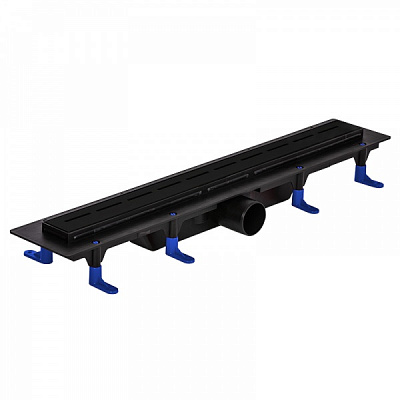 Душевой канал Styron STY-LI-60-FF с черной решеткой 600 мм Линия