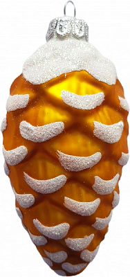 Елочная игрушка Юріта Шишка золотая 11,2 см 1085M