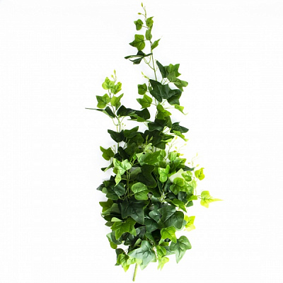 Гілочка декоративна з листям 105 см зелена 631819