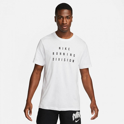 Футболка Nike DF TEE RUN DIV FD0122-100 р.XL белый