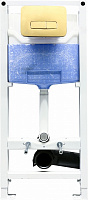 Комплект инсталляции Ideal Standard ProSys 120 клавиша OLEAS M3 BRUSHED GOLD