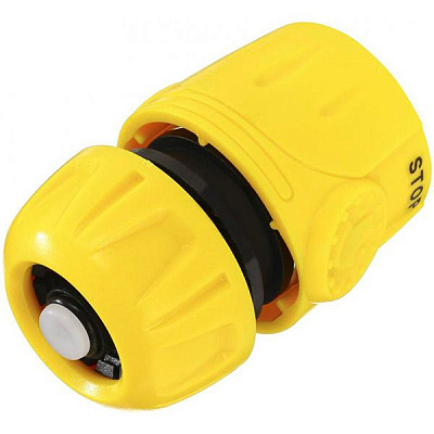 Коннектор с аквастопом Expert Garden для шланга 1/2’’ DY8011D
