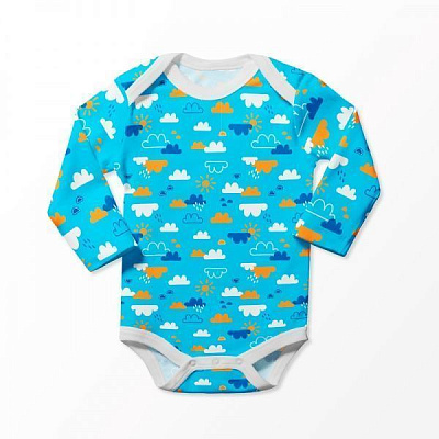 Боди детское ТМ Софія Blue Clouds р.74 синий 121174 