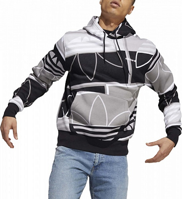 Джемпер Adidas AOP LOGO PLAY H H31318 р. L черный