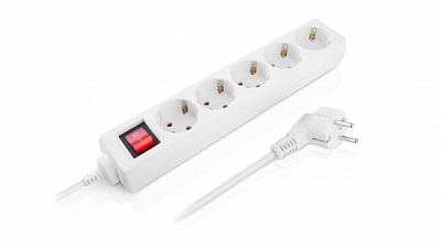 Фильтр-удлинитель Real-el RS-Protect M с заземлением 5 гн. белый 3 м