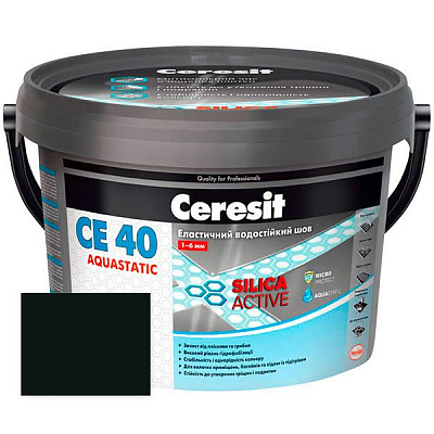 Фуга Ceresit СЕ 40 аguastatic 5 кг черный 