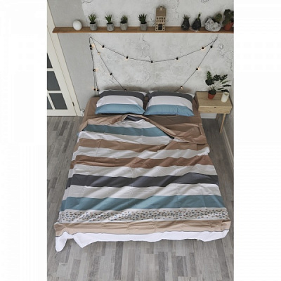 Комплект постельного белья Marien 1.5 разноцветный принт SoundSleep 