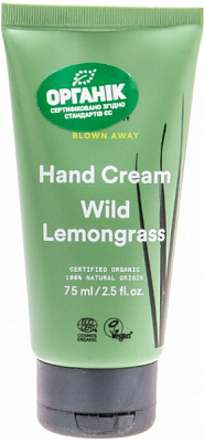 Крем для рук Urtekram органический с диким лемонграссом 75 мл