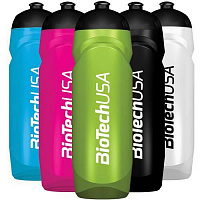 Пляшка спортивна 750 мл BioTechUSA Waterbottle Transparent Shocking Blue синій 24050101