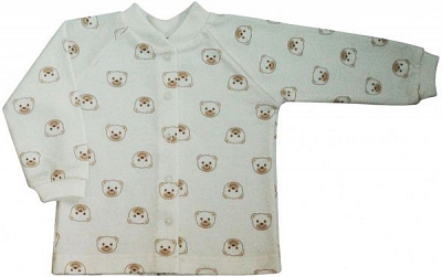 Кофточка детская Baby Veres Baby Bear р.80 белый с коричневым 