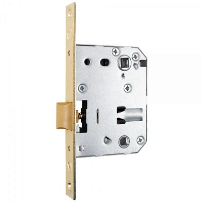 Замок врізний WC RDA 257 BP 70 мм полірована латунь без петель