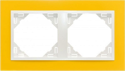 Рамка двухместная Efapel ANIMATO Logus универсальная желтый 90920 TRG