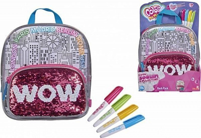Сумка-раскраска Simba рюкзак Color me mine Wow с 4 маркерами 6374266